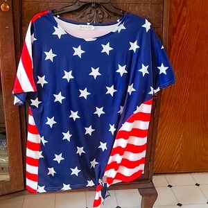 Stars and stripes top